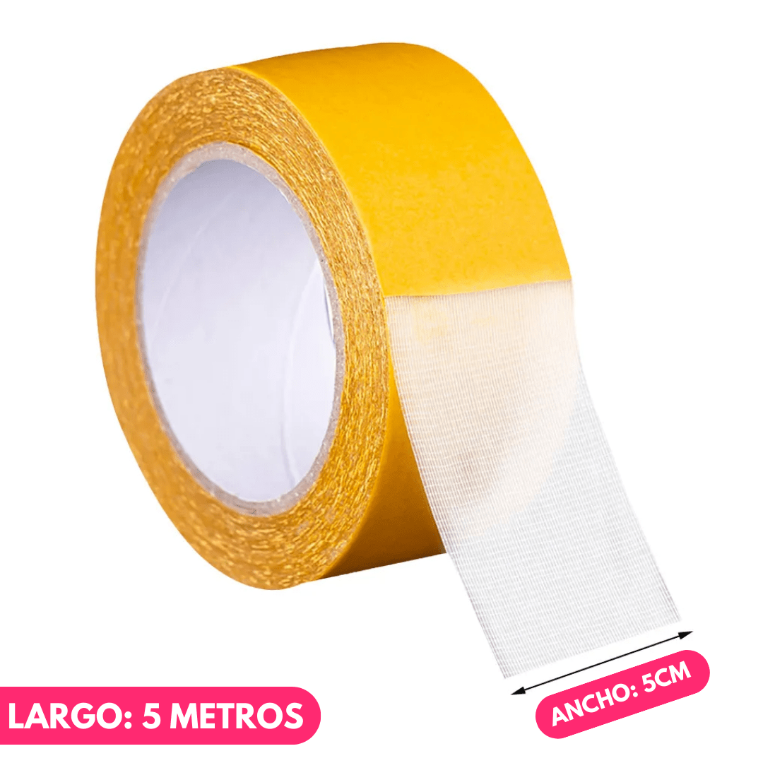 Cinta de Tela Doble Cara Gran Fijación - Muy Moderna Uruguay