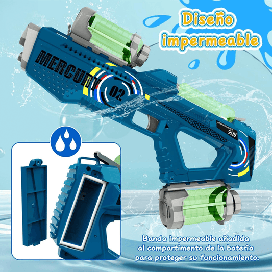 Pistola De Agua Eléctrica Mercury 02 Con Luces Sonido - Muy Moderna Uruguay