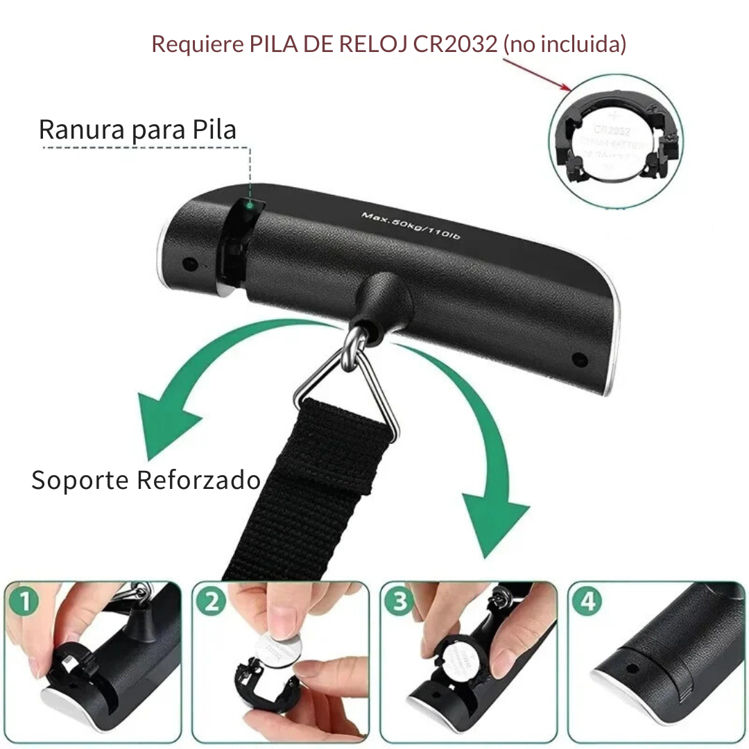 Balanza Digital De Colgar Portátil Para Equipaje 50kg