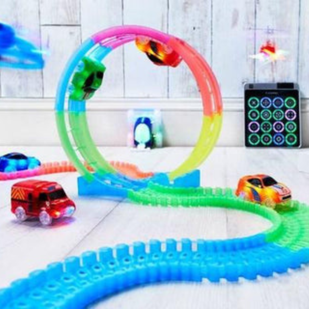 Pista de Carreras Flexible Magic Track (240 piezas) - Muy Moderna Uruguay