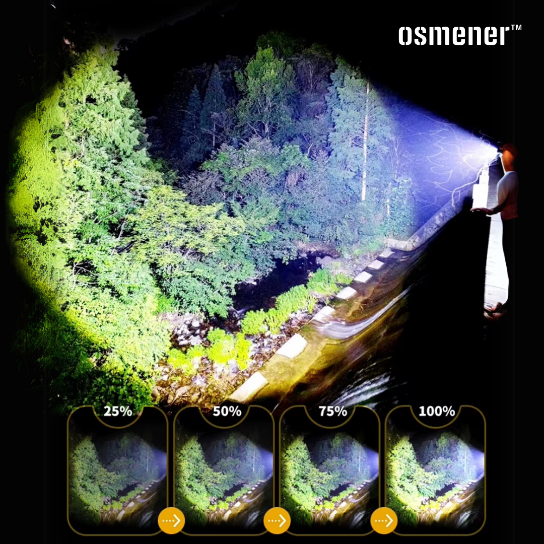 Linterna LED Osmener™ Ultra-Potente con Zoom Táctico