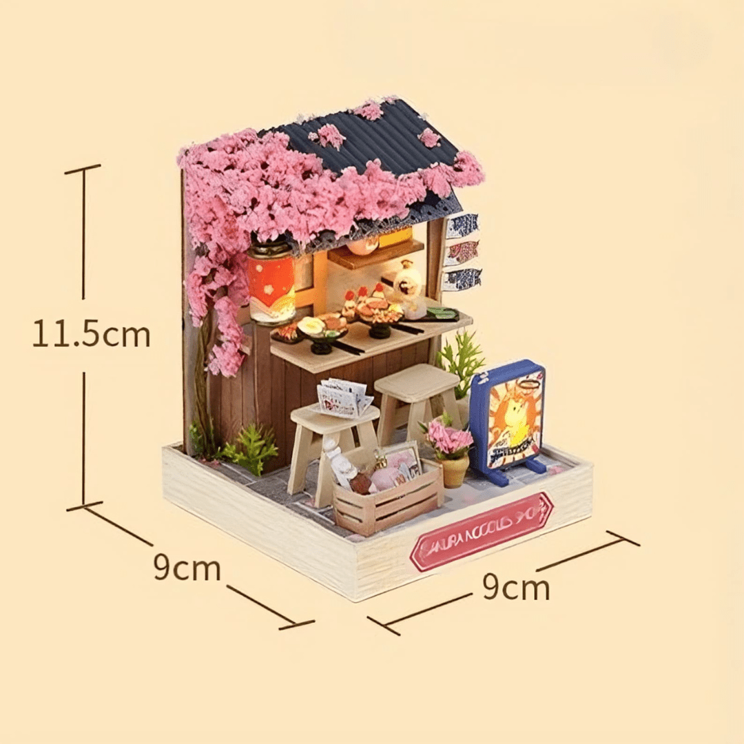 Mini casita armable de Madera Japones en Miniatura - Muy Moderna Uruguay