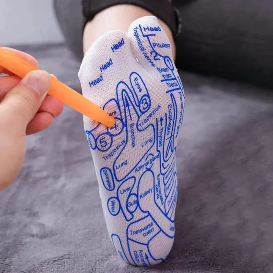 Medias de Reflexología y Acupresión para Masaje de Pies