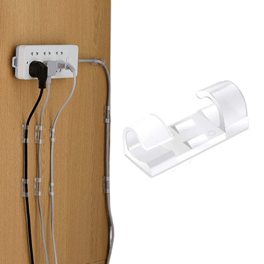 Pack x40 Clips Autoadhesivos Para Organizar Cables - Muy Moderna Uruguay