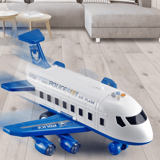Avión de Juguete con Pista Interactiva, Grúa y Autitos - Muy Moderna Uruguay