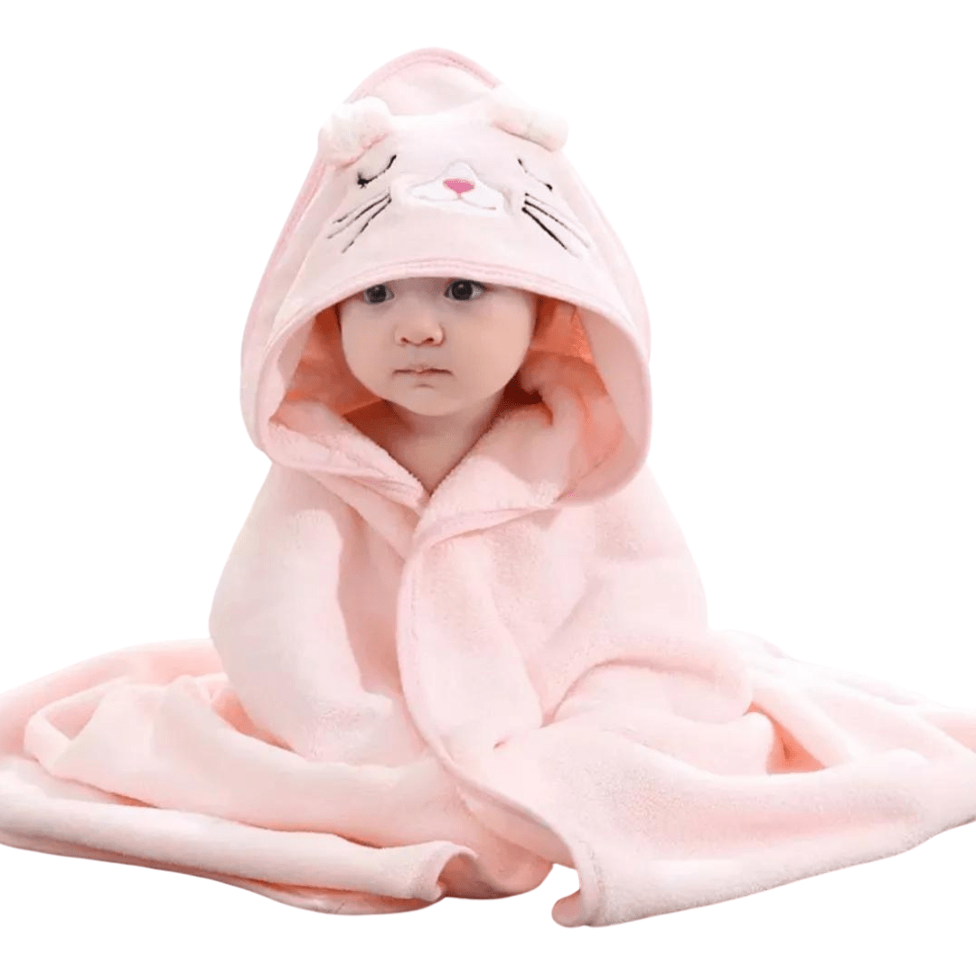 Toalla Con Capucha Para Bebés Manta Suave Diseño Animal - Muy Moderna Uruguay