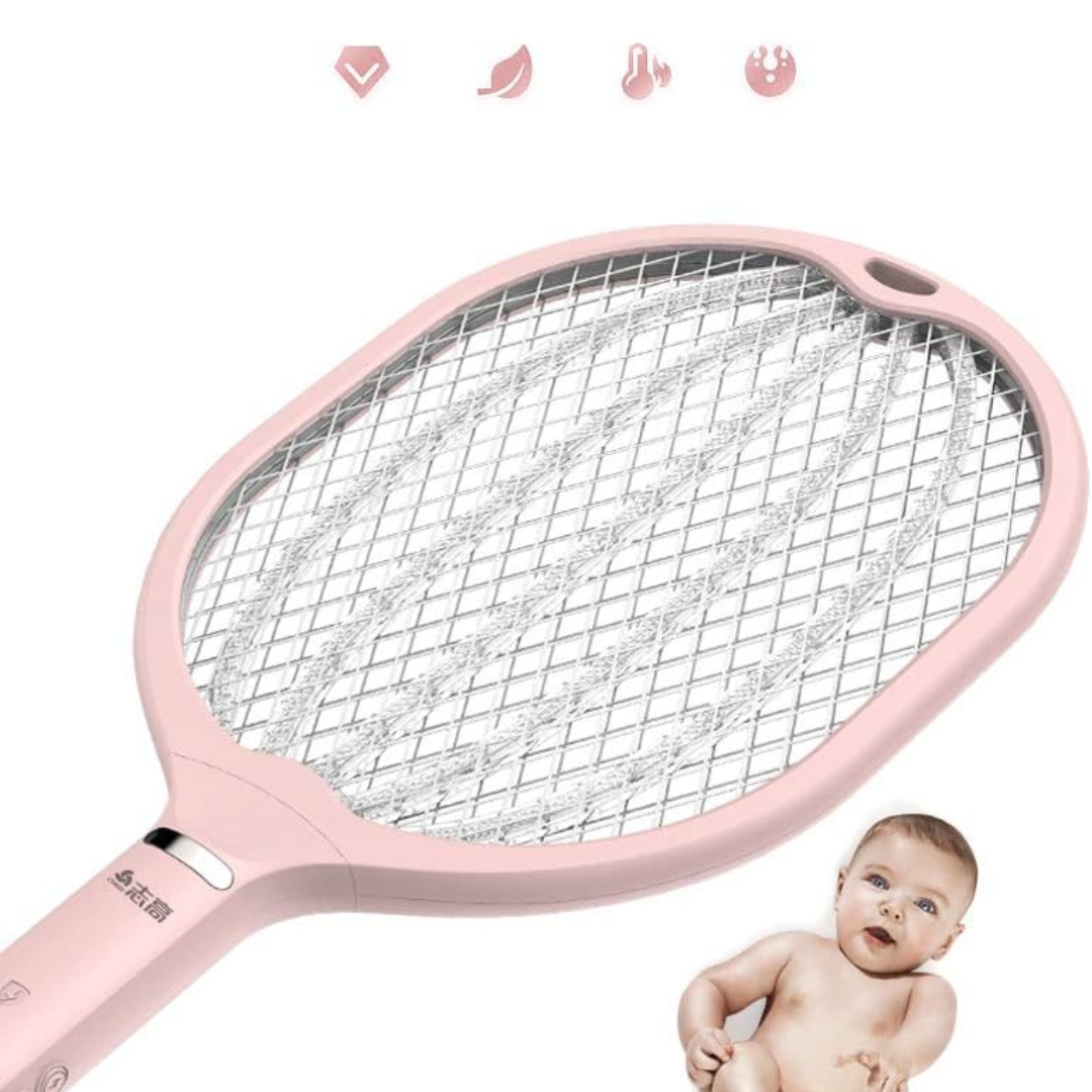 Raqueta Anti Mosquitos con Linterna