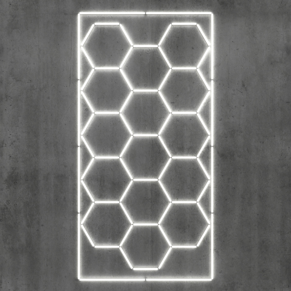 Panel Luz LED Hexagonal Detailing