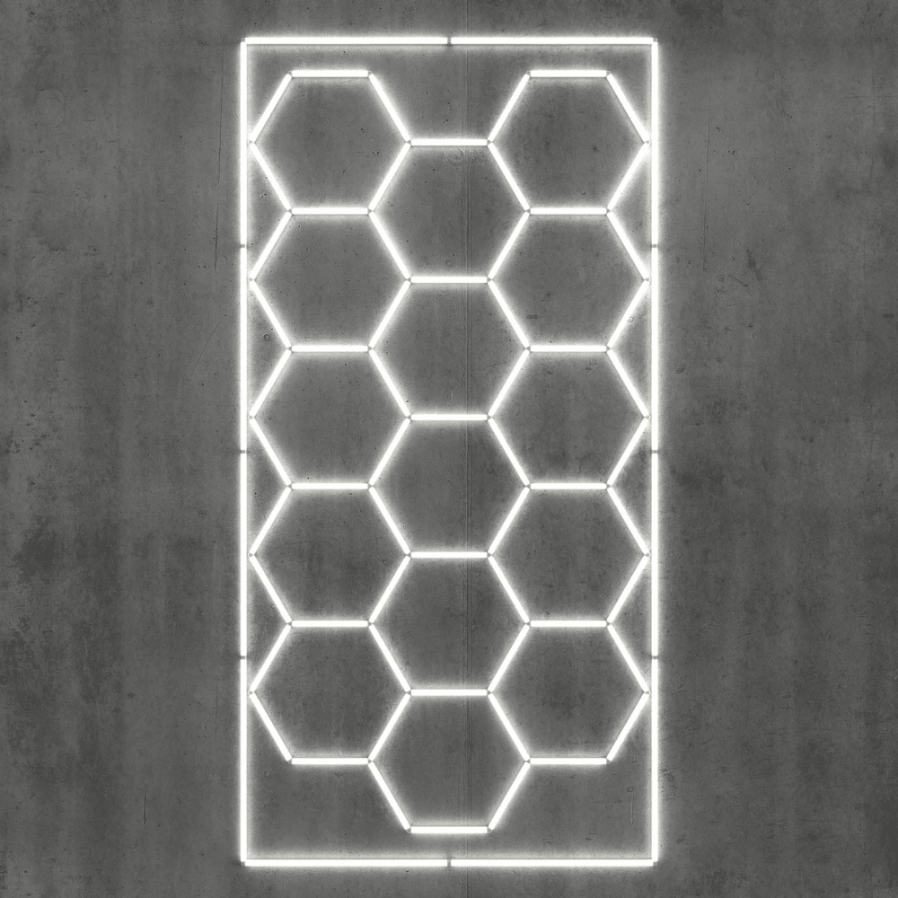 Panel Luz LED Hexagonal Detailing - Muy Moderna Uruguay
