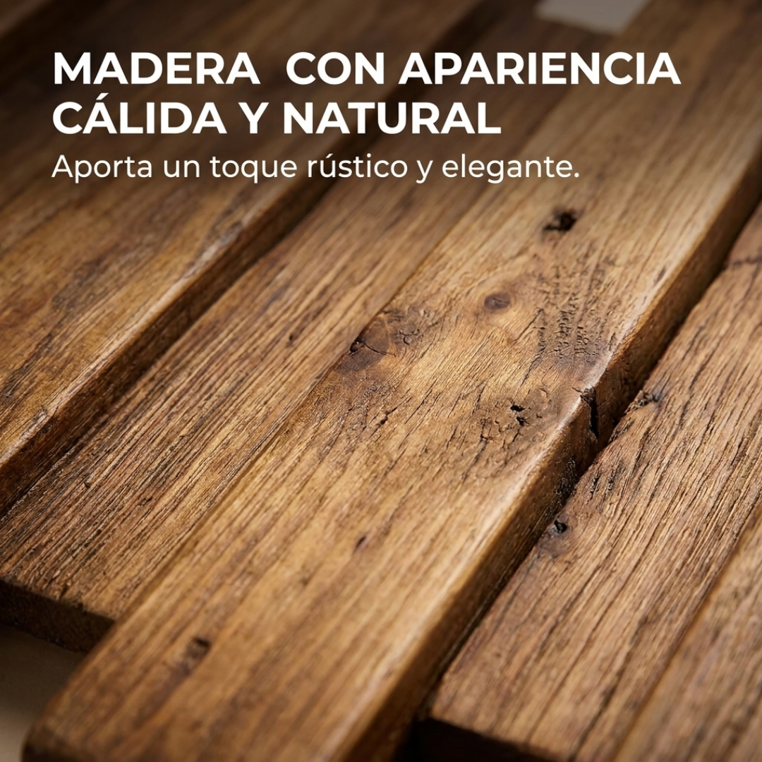 Perchero de Pared Plegable Rústico de Madera – 70 cm