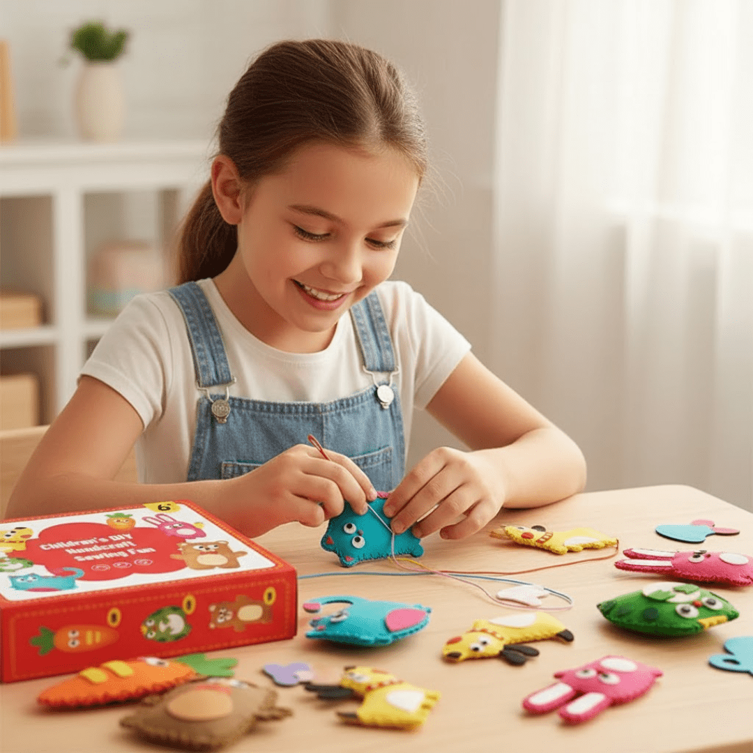 Juego De Costura Infantil Principiantes Kit 6 Diseños Educativo - Muy Moderna Uruguay