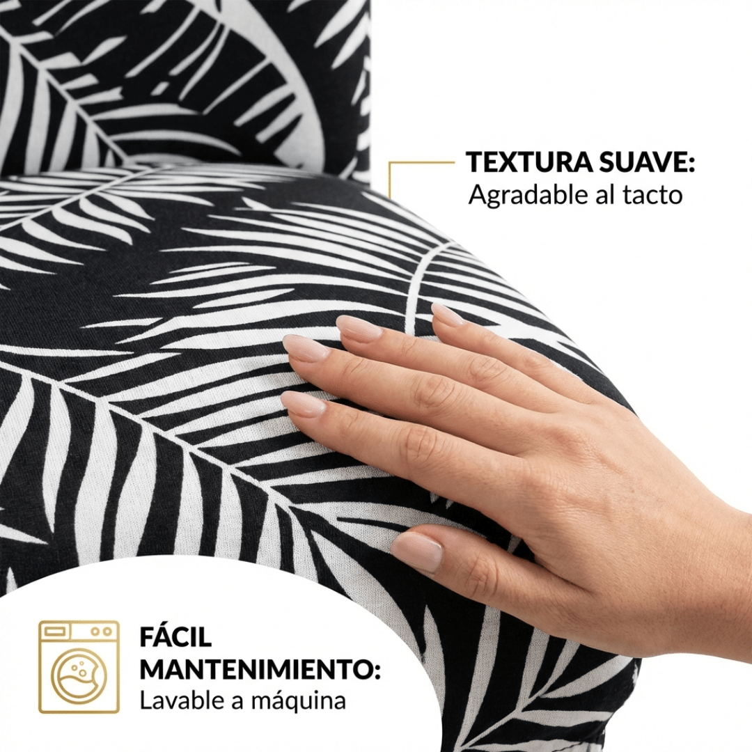 Funda Sillon Elastizada Cubre Sofá Con Falda - Muymo Hogar - Muy Moderna Uruguay