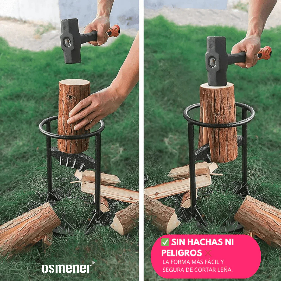 Base de Acero para cortar Leña para Hogar y Camping - OSMENER™