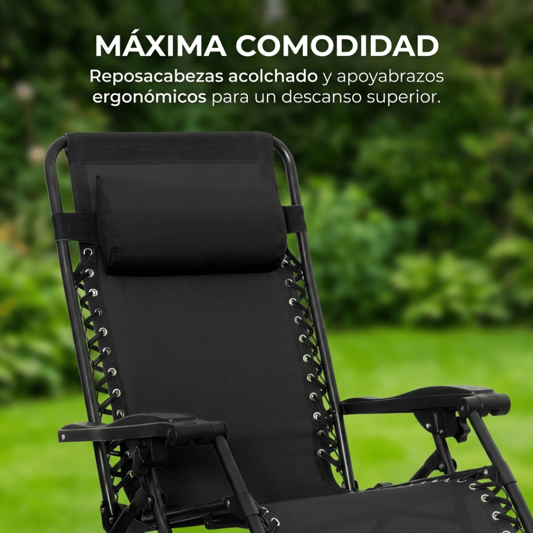 Reposera Reclinable Gravedad Cero Plegable - Muy Moderna Uruguay
