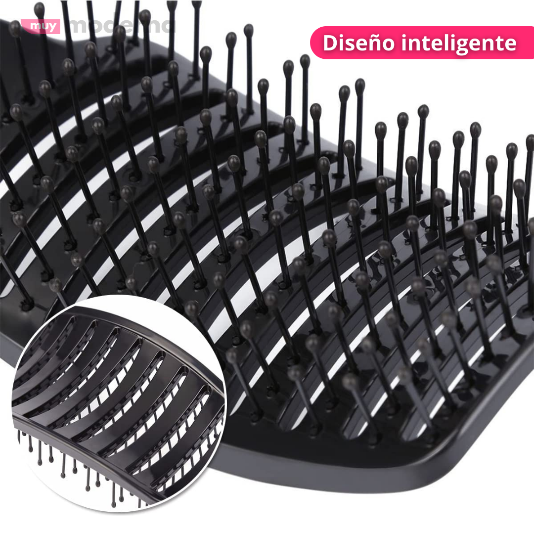 Peine Desenredante de Cabello con Cerdas de Nylon