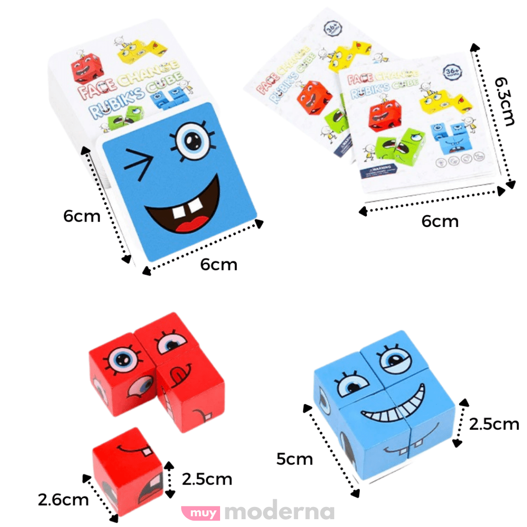 Juego Educativo Magic Cube Emoji - Muy Moderna Uruguay