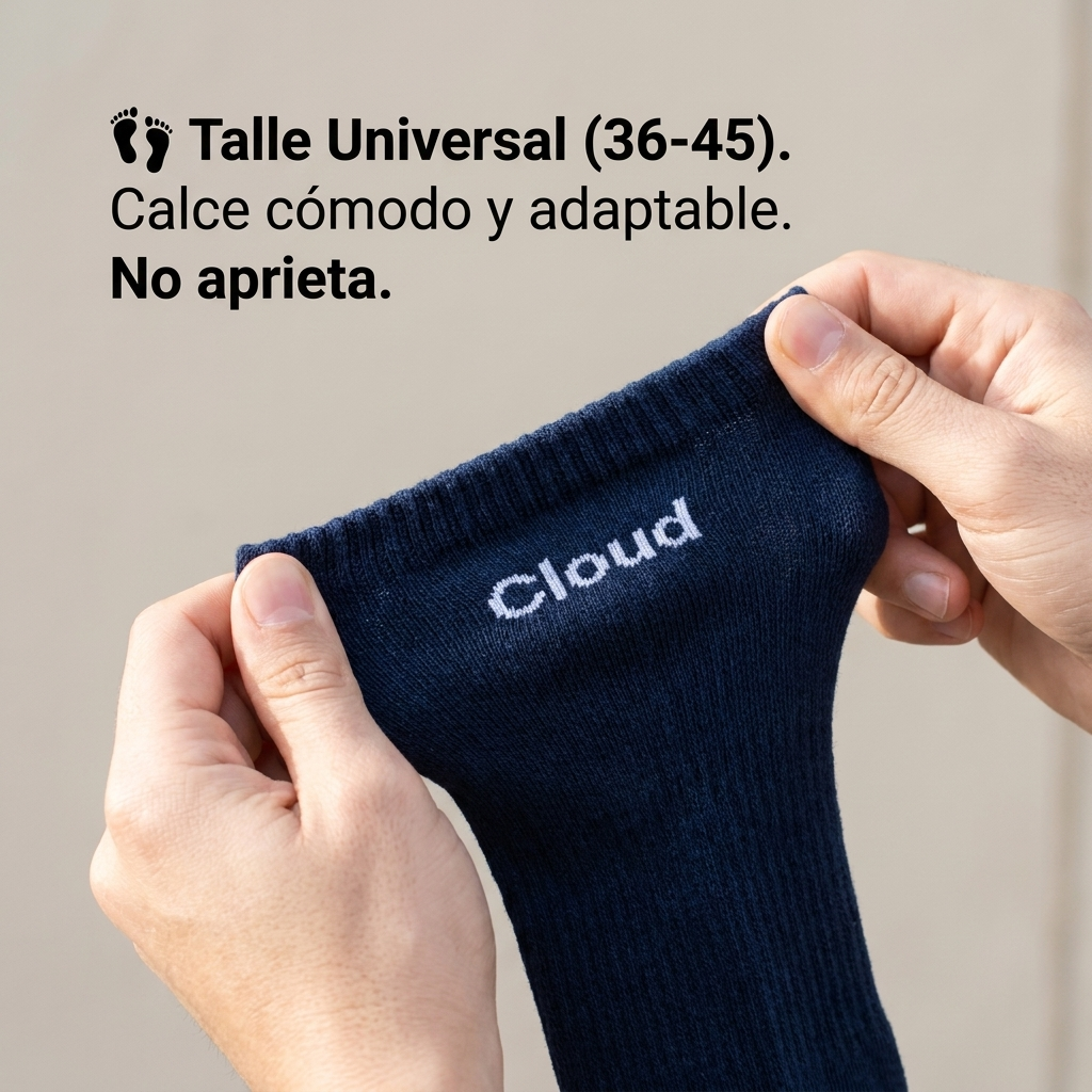 Medias Unisex 100% Algodón Premium X6 Pares CLOUD™