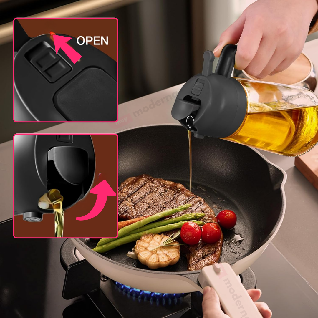 Rociador De Aceite 2 En 1 de Vidrio