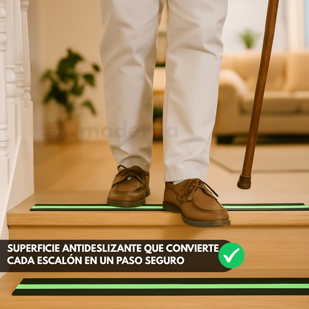 Cinta Antideslizante que Brilla En La Oscuridad Para Escalera - Muy Moderna Uruguay