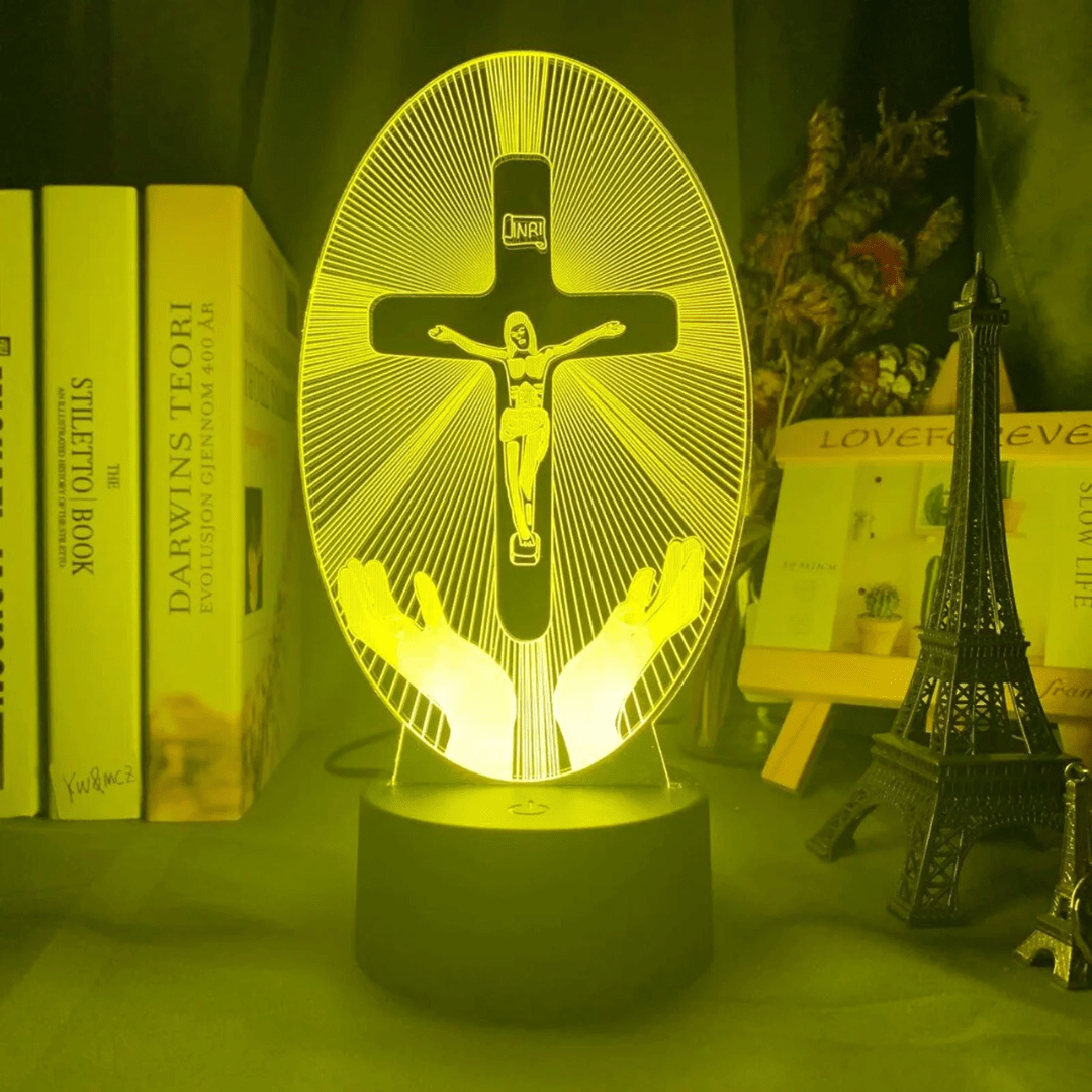 Lampara Veladora LED de Cristo 16 Colores - Muy Moderna Uruguay