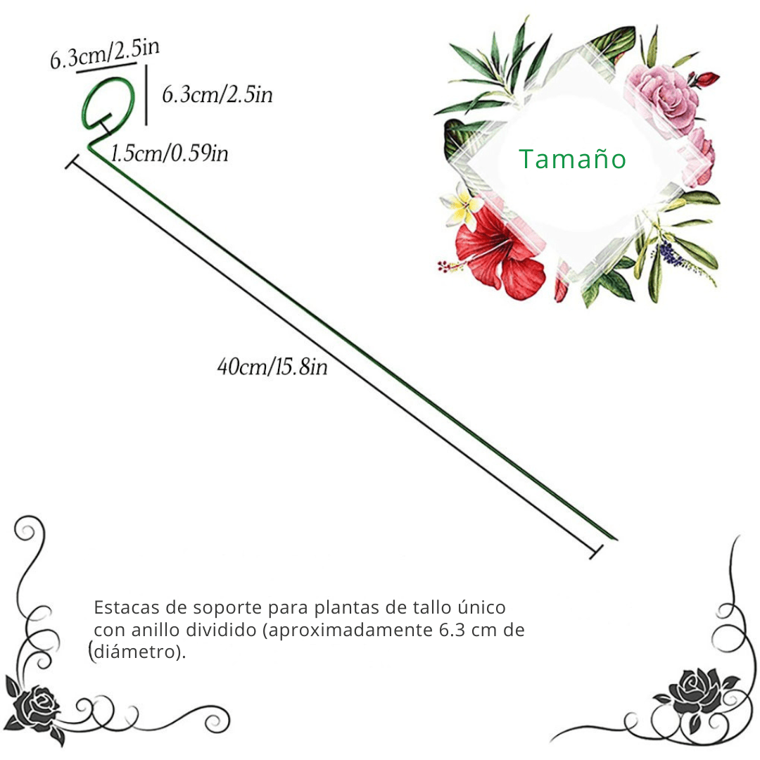 Set de 10 Tutores para Enderezar Plantas y Flores - Muy Moderna Uruguay