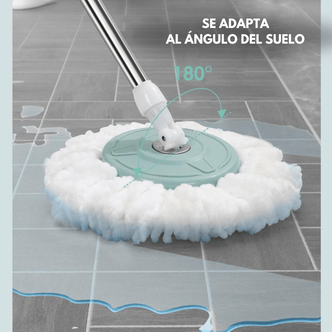 Mopa Giratoria Centrífuga 360 con Balde y Repuesto - Muy Moderna Uruguay