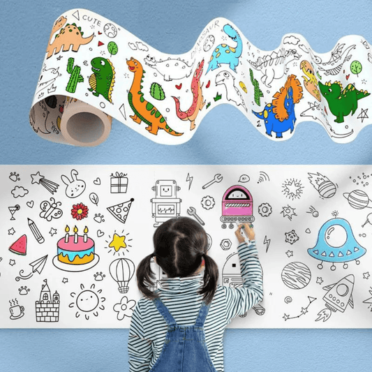 Rollo Gigante de Papel Para Colorear (10 Metros) - Muy Moderna Uruguay