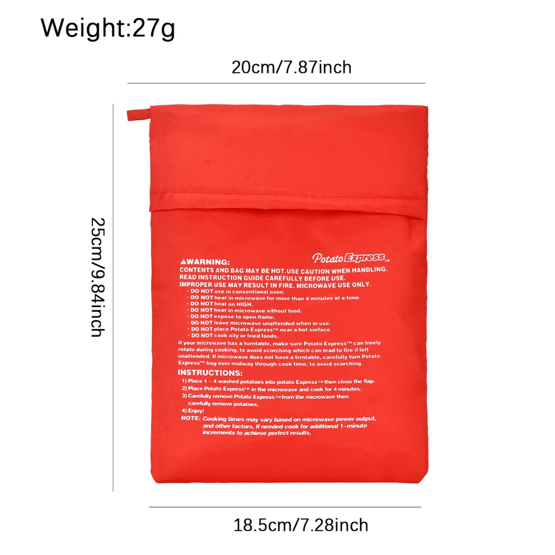Set de 3 Bolsas para Cocinar Papas en Microondas Reutilizables - Muy Moderna Uruguay