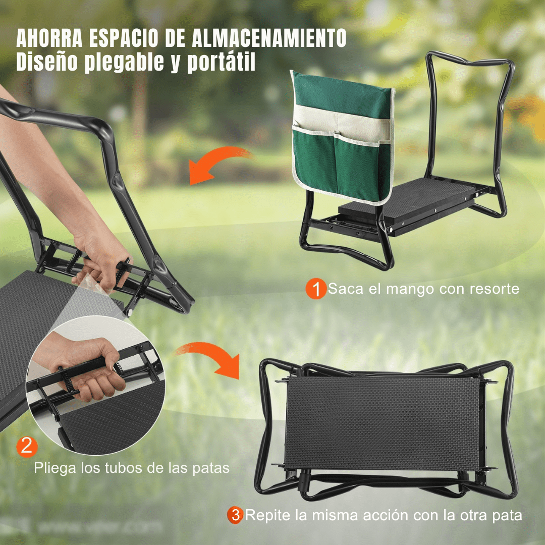 Asiento Arrodillador Plegable para Jardinería - Muy Moderna Uruguay