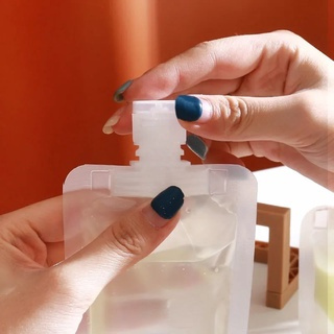 Pack Bolsitas Reutilizables Para Shampoo y Cosméticos