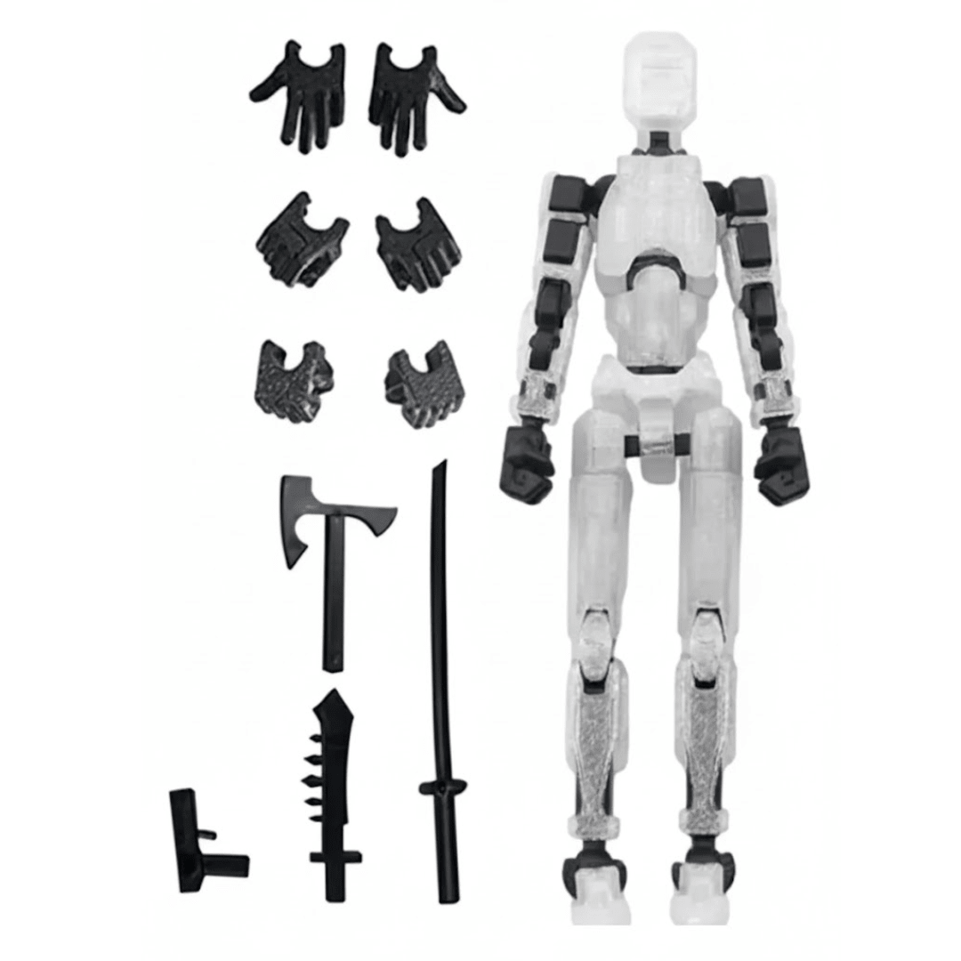 Figura Articulada Dummy 13 Impreso 3D + Armas - Muy Moderna Uruguay
