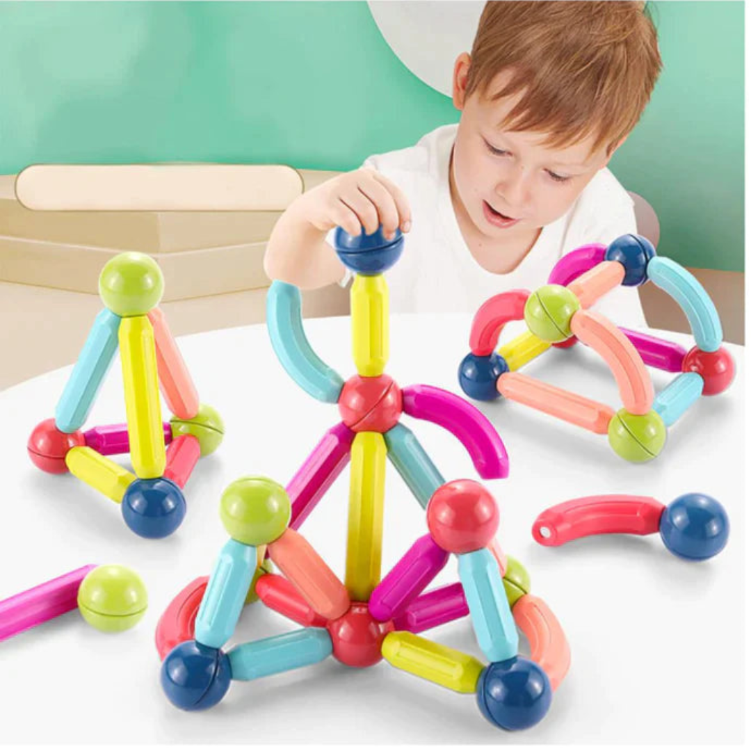 Juego De Construcción Bastones Magnéticos