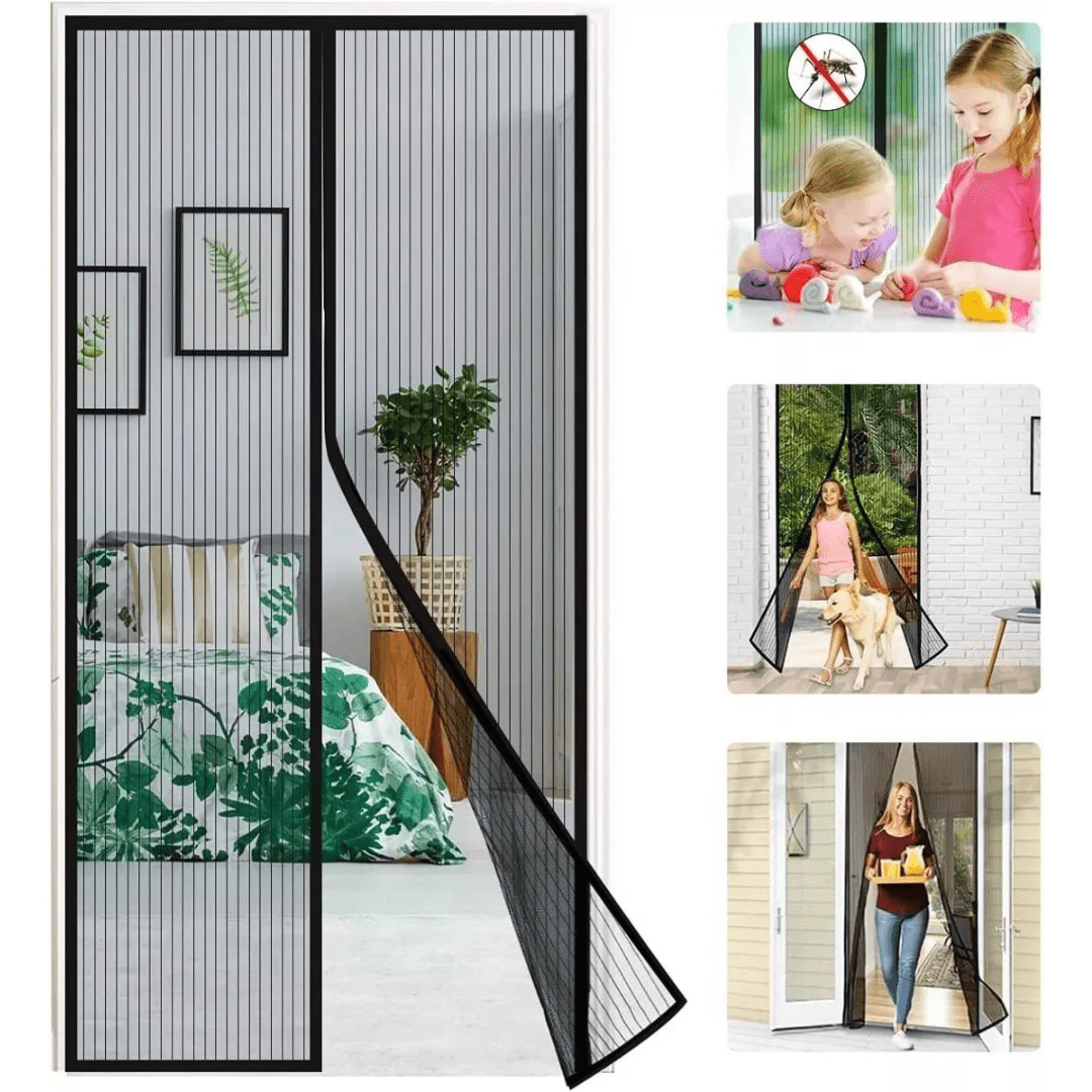 Cortina Mosquitero Magnético Puerta 210x80cm Sin Perforación - Muy Moderna Uruguay