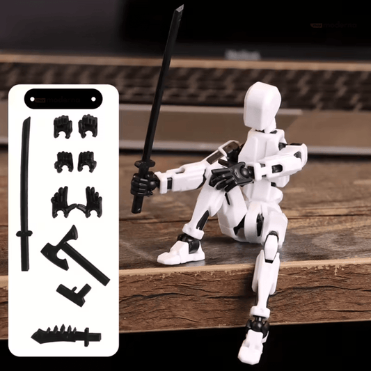 Set 6 Figuras Articuladas Dummy 13 Impreso 3D + Armas - Muy Moderna Uruguay