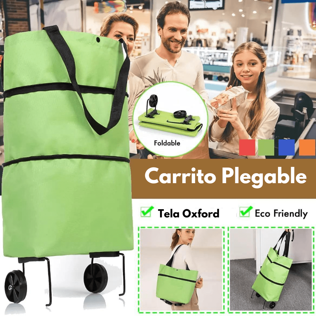 Carrito De Compras Plegable Para Feria y Supermercado - Muy Moderna Uruguay