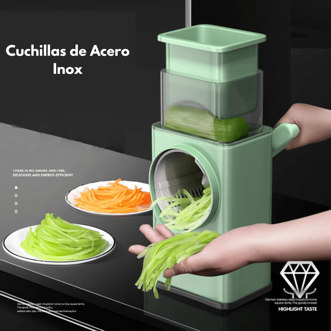 Cortador de Verduras de Giro Fácil Rallador Rebanador - Muy Moderna Uruguay