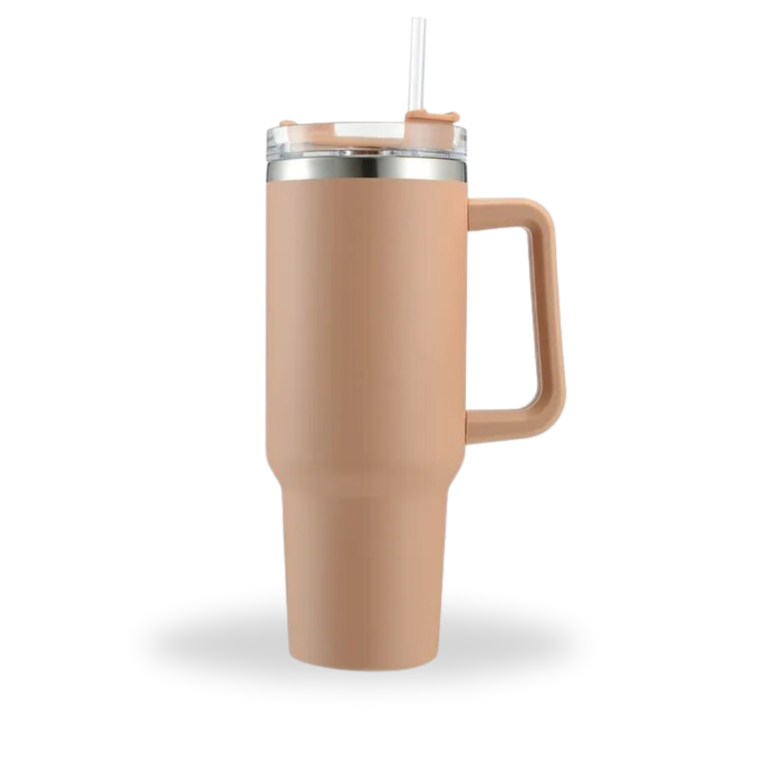 Vaso Térmico 1200ml con Tapa, Sorbito y Agarre Seguro