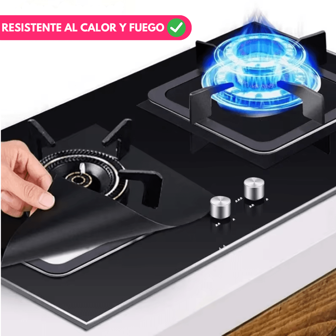 Set x4 Cubre Hornallas de Teflon - Muy Moderna Uruguay