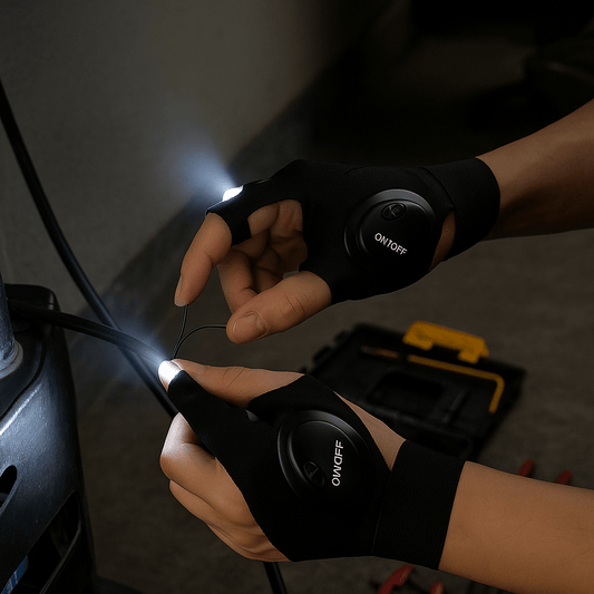Par de Guantes de Trabajo con Linterna LED - Muy Moderna Uruguay