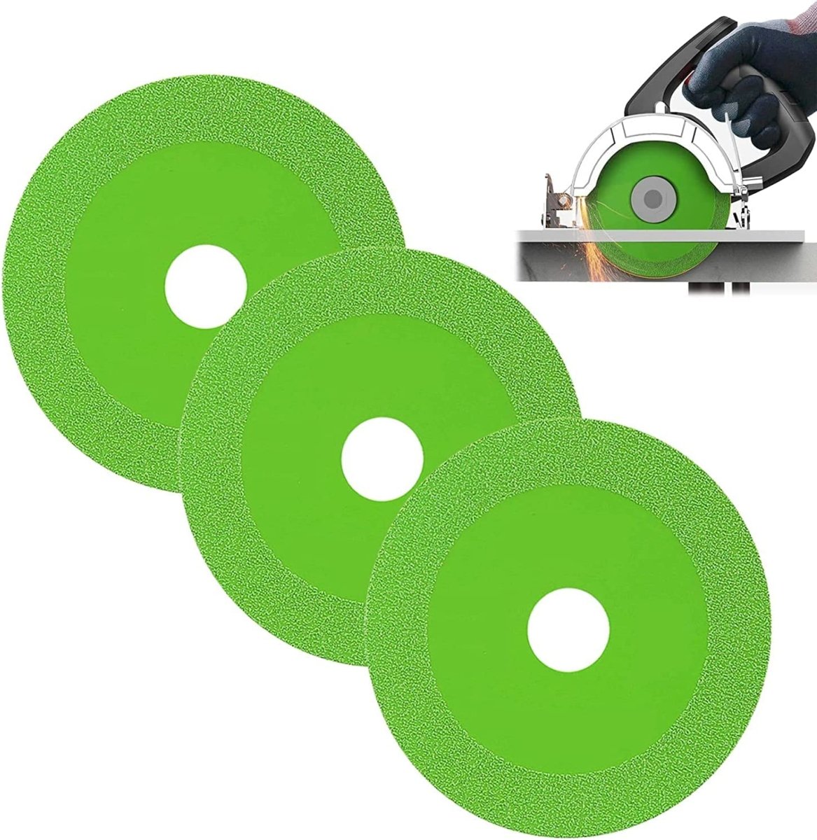 Set de 3 Discos de Corte Ultra fino de Vidrio 100mm - Muy Moderna Uruguay
