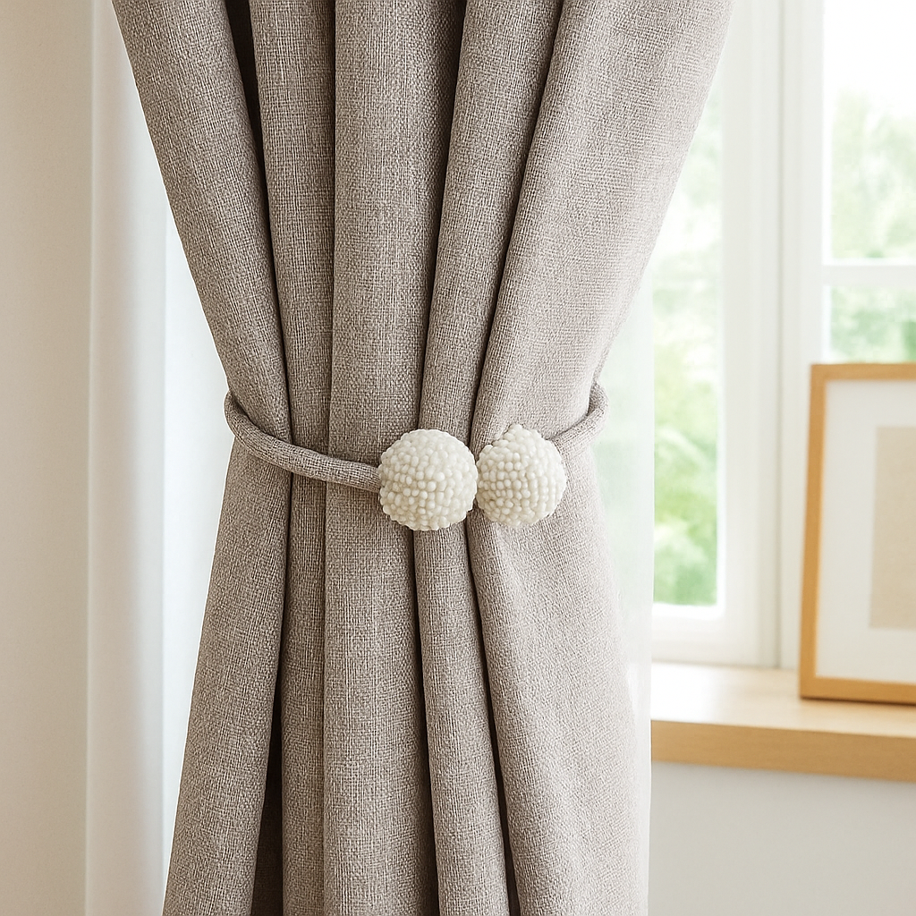 Juego de 2 Sujeta Cortinas Magnéticos