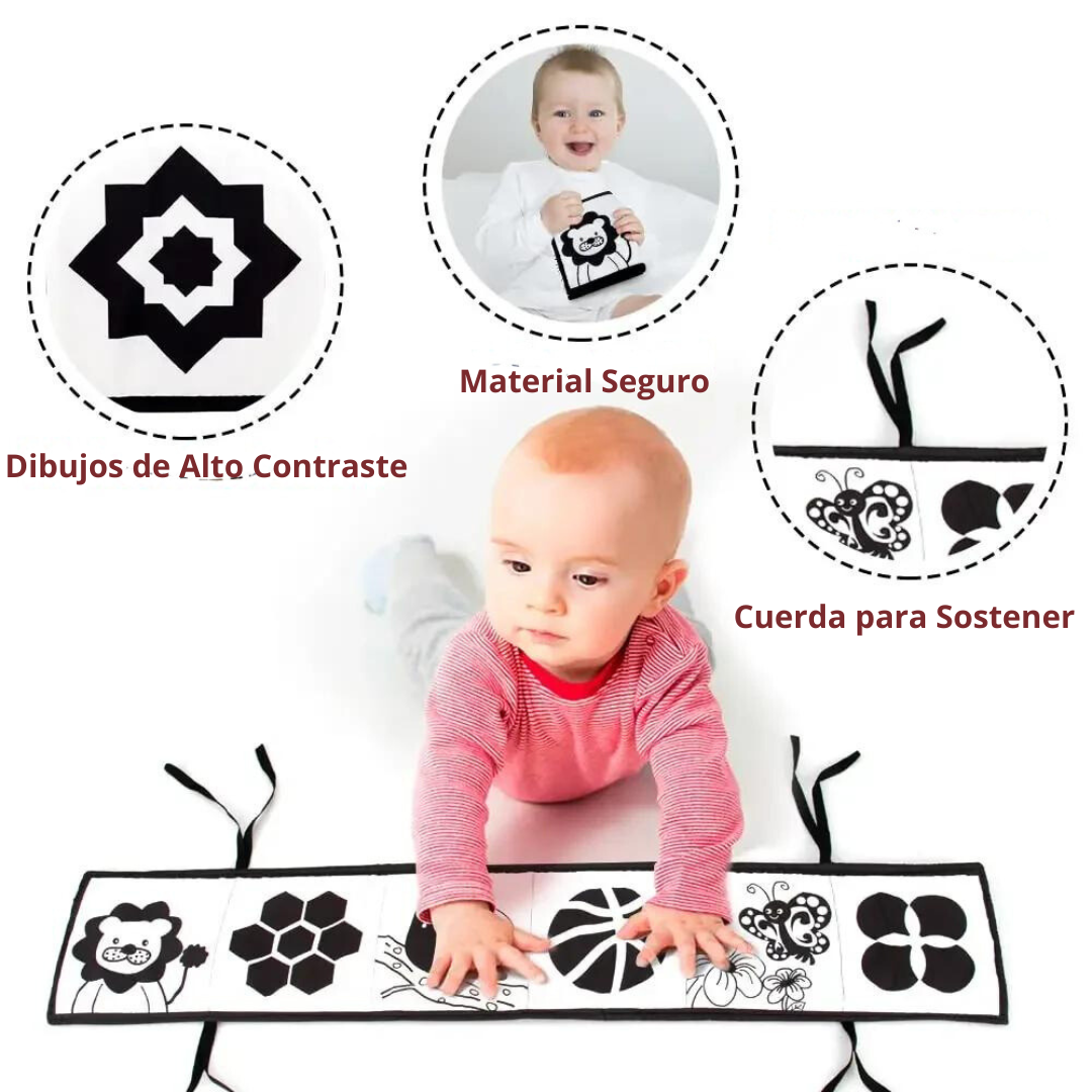 Libro Sensorial de tela Montessori