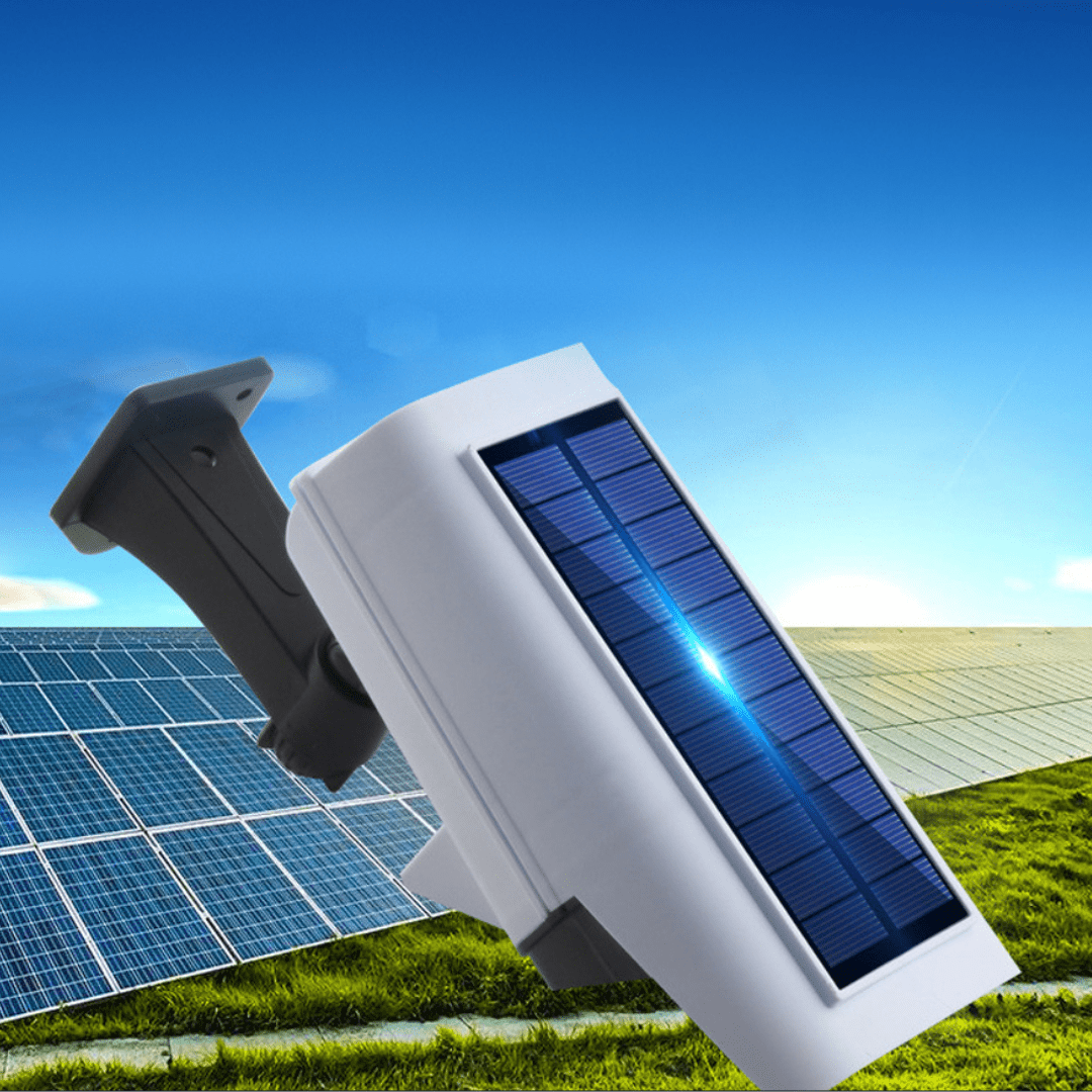 Foco Solar Con Sensor De Movimiento Simula Camara Falsa - Muy Moderna Uruguay