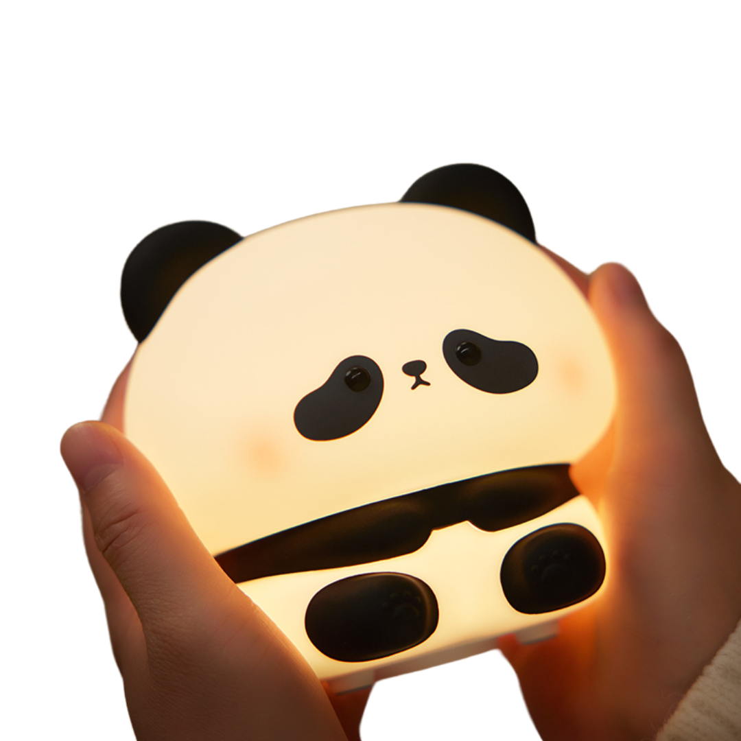 Lámpara Nocturna De Oso Panda De Goma