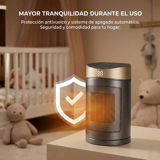 Calefactor Eléctrico Cerámico Oscilante con Control Remoto 1500W