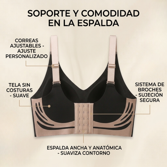 Corpiño Push Up Sin Costuras y Sin Aro — Efecto Levanta Busto