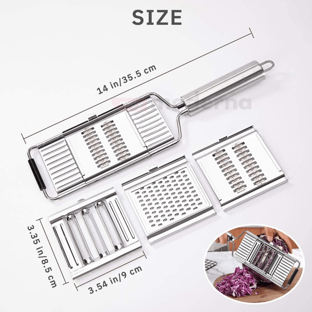 Rallador Multi Slicer con 4 Cuchillas Intercambiables - Muy Moderna Uruguay
