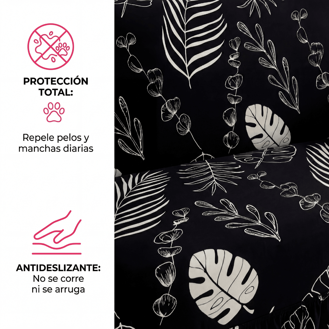 Funda Sillon Elastizada Cubre Sofá Con Falda - Muymo Hogar - Muy Moderna Uruguay