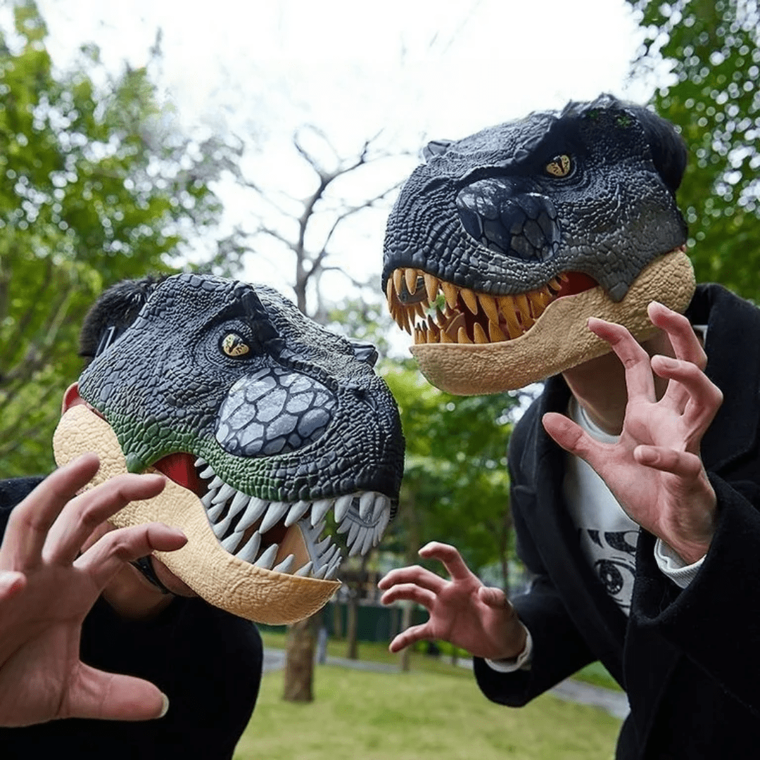 Mascara de Dinosaurio con Rugido Realista - Muy Moderna Uruguay
