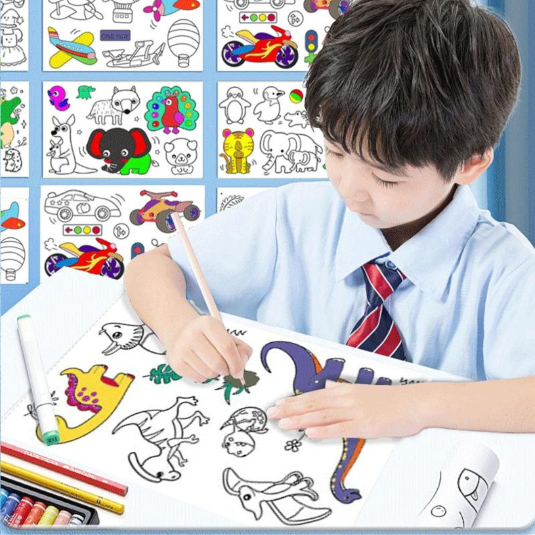 Rollo Gigante de Papel Para Colorear (10 Metros) - Muy Moderna Uruguay